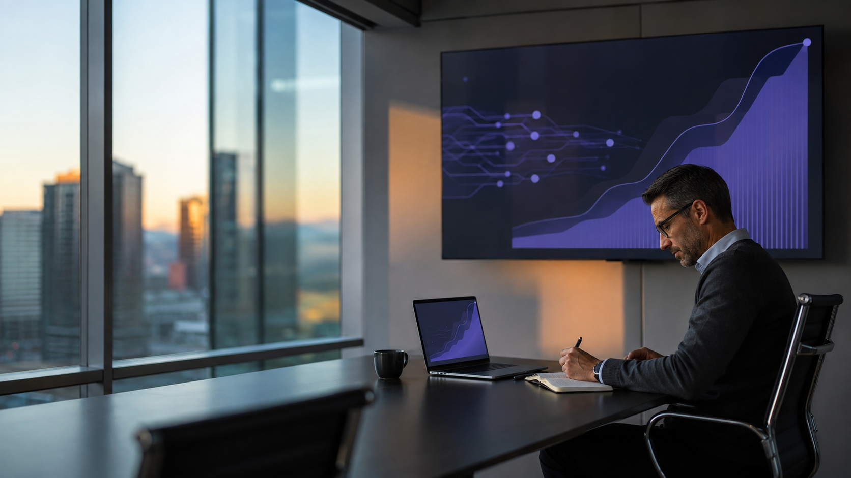 Revenue analyst comparing outbound performance signals with a realized growth trend